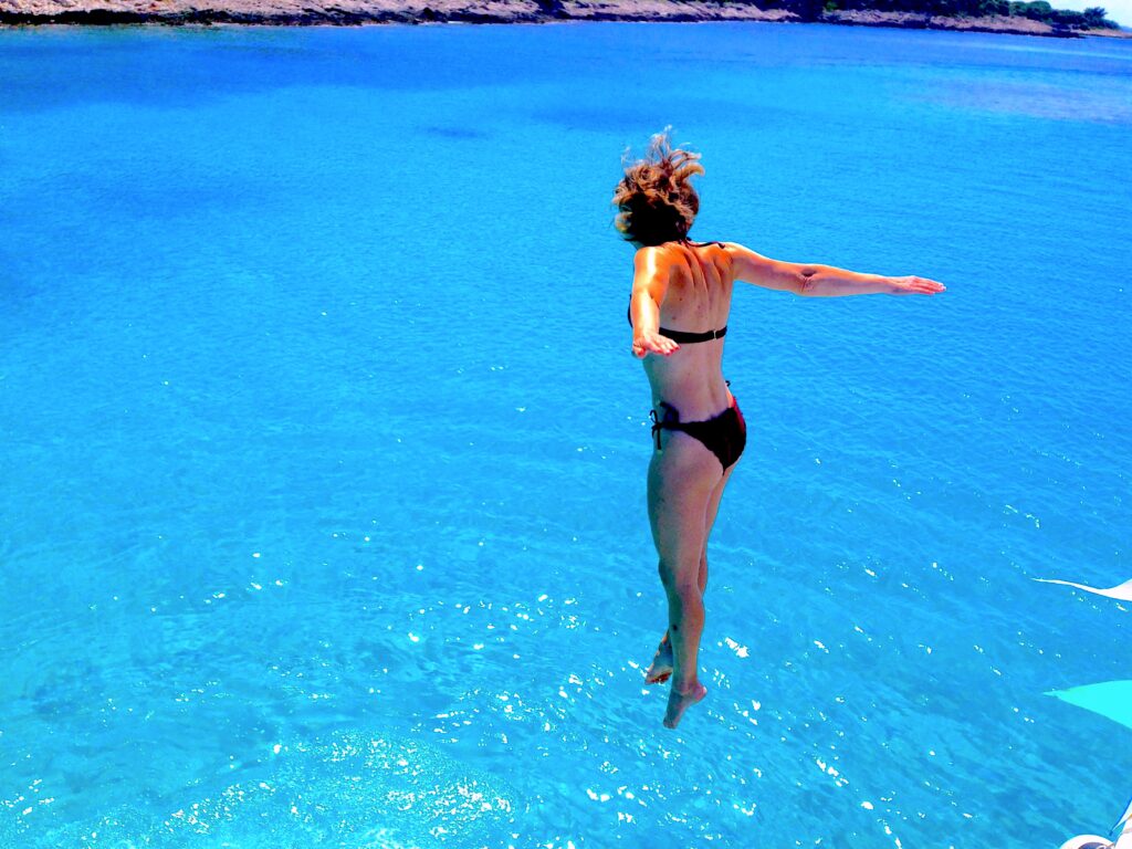 Jumping Off Boat
