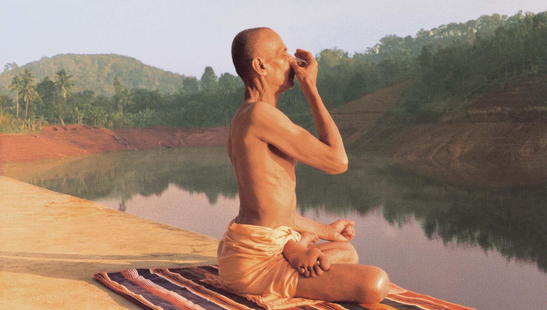 Pranayama controls the respiration and hences the mind
